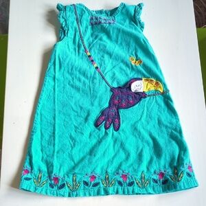Du Pareil Teal Blue Sundress Flutter Sleeves 3